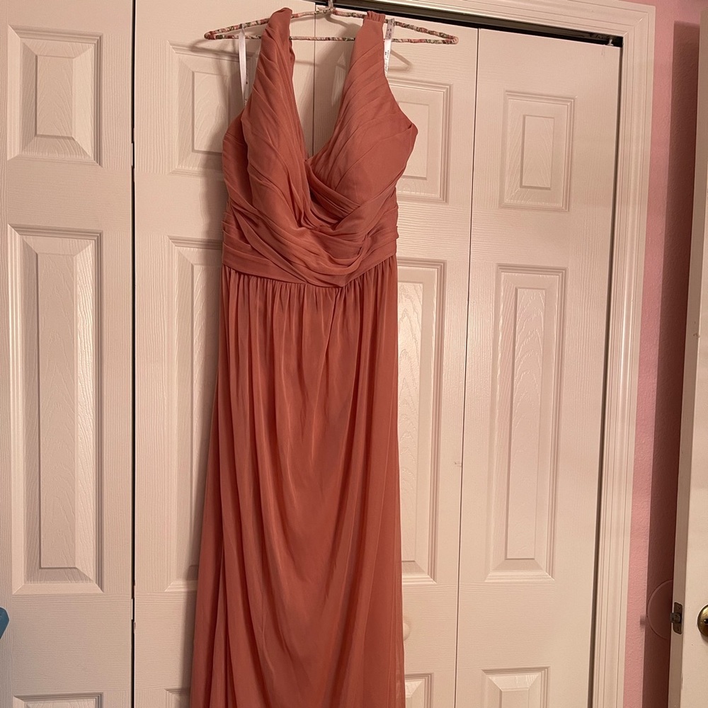 Worn but unaltered bridesmaids dress